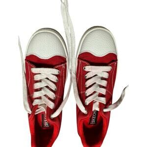 Skechers Youth Red White Sneakers Size 6.5
